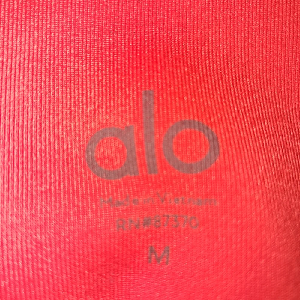 Alo Cherry Airbrush Moto High Rise Leggings Medium EUC